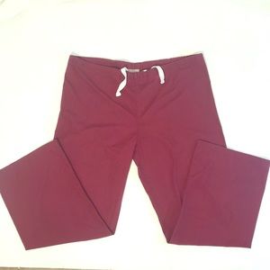 🟣Urbane Scrub Medium Petit Scrub Pants -Burgundy